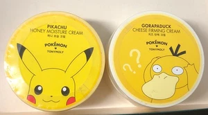 Lote De Dos Pokémon 'Tonymoly' 1997 Nuevo De Lote Antiguo Cremas 1 Queso Reafirmante -1 Hidratación Miel - Imagen 1 de 6