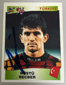Original Autogramm Rüstü Recber Türkei Panini Euro EM 1996 - Bild 1 von 1