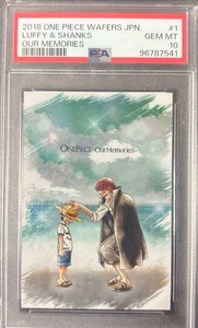 plaquettes psa10 2018 one piece jpn. luffy & shanks nos souvenirs - Photo 1/1