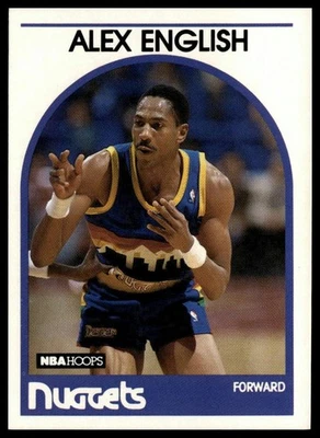 1989-90 Hoops #120 Alex English - Image 1 of 2