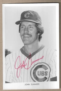 JOHN "CHAMP" SUMMERS - Chicago Cubs - Signed Autographed Photo - Picture 1 of 2