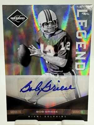 Bob Griese 2011 Panini Limited Legend Signed Autograph 6/35!! - Image 1 of 2