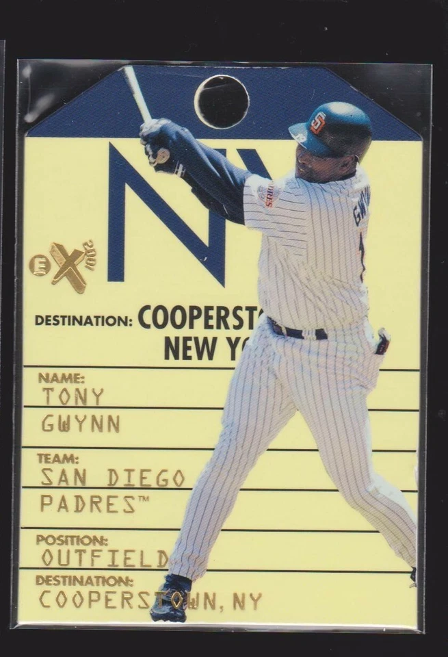 Skybox E-X E-X2001 1998 destino Coopertown #9 Tony Gwynn 1:720 SP 1/100 casi nuevo Foto 1 de 2