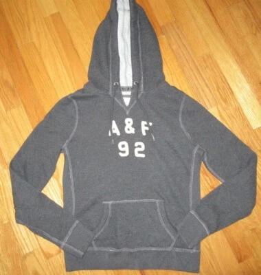 Abercrombie&Fitch M Gray Pullover Sweat Shirt Hoodie Great Preowned Conditi Nice - Image 1 of 4