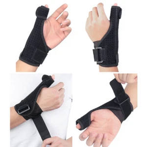 Men Wrist Thumbs Support Hand Protector Sports Brace Fitness Running Wristband - Picture 1 of 10