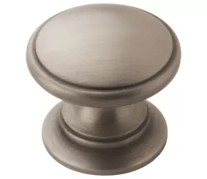 Antiguo pomo de gabinete plateado Amerock Allison 1-1/4" BP53012-AS - Imagen 1 de 1