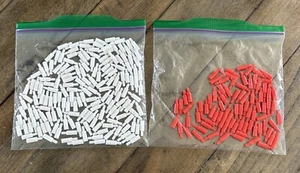 Battleship Game Replacement Pieces: 164 White Pegs / 82 Red Pegs LONG PEGS - Picture 1 of 3