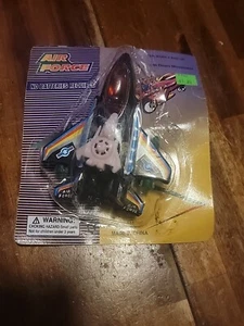 Vintage plastic Air Force Push Down Movement Aircraft - Picture 1 of 7