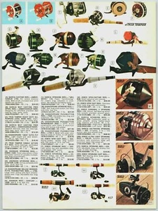1973 Attrezzatura da pesca Zebco, mulinelli da pesca Penn Johnston, scatole di attrezzi stampa pubblicità - Foto 1 di 4