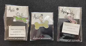Aria NIP Dog/Cat/Pet Collar Charms- set of 3 different, Adorable!! - Picture 1 of 8