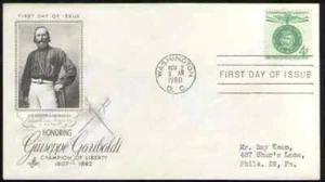 US. 1168. 4c. Giuseppe Garibaldi. Champion of Liberty. Artcraft FDC. 1960  - Picture 1 of 1