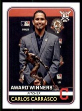 2020 Big League Base #281 Carlos Carrasco - Cleveland Indians