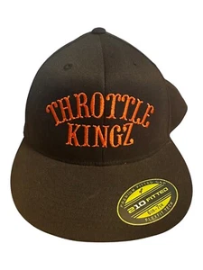 Throttle Kingz 210 Fitted Cap Hat Superman 6 7/8 - 7 1/4 Black Flexfit - Picture 1 of 4