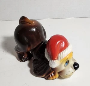 Cachorro de Navidad - Bassett Hound plástico de colección Figura - Imagen 1 de 6