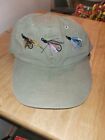 Trout Unlimited Hat Cap Adjustable Strap Back Khaki Color Fly Fishing Lures