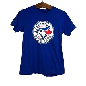 MLB Mens Blue Toronto Blue Jays Baseball Logo Short Sleeve T-Shirt Size S - Picture 1 of 8