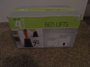 Set of 4 Extra Tall Bed Lifts Create Extra 7 inches of Space - Bed Bath & Beyond