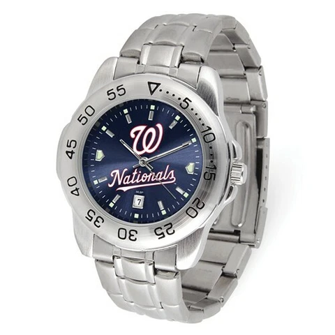 MLB Washington Nationals Mens Sport Steel Watch Style XWM3514 $69.90 Cover