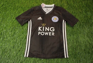LEICESTER CITY 2019-2020 FOOTBALL SHIRT JERSEY AWAY ADIDAS ORIGINAL YOUNG XS - Picture 1 of 11