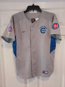 MLB Chicago Cubs Baseball David Lee Nike Jersey Youth Large Gray - Picture 1 of 6