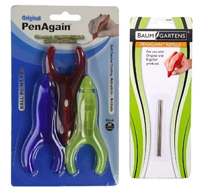 PenAgain Original 3er Pack Stifte - Rot Blau Grün oder Neongrün mit 2 schwarzen Bal... - Bild 1 von 4