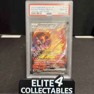 Glory Of The Rocket Gang - Team Rocket's Moltres EX 124/098 - PSA 10 - Imagen 1 de 2