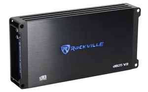 Rockville dB25 v2 3000w Peak/750w RMS 2 Channel Amplifier Compact Car Stereo Amp - Picture 1 of 7