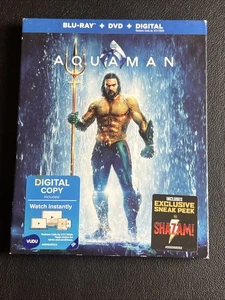 Aquaman (Blu-ray + DVD, 2019) Schutzhülle ~ Neu/Versiegelt | B2G1FREE - Bild 1 von 2