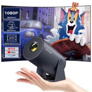 Mini Projector Built in Android TV 11.0 Portable Smart Projector with Wifi an... - Picture 1 of 7