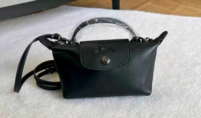 LONGCHAMP  Le Pliage Xtra XS Pouch black - Leather New outlet - Image 1 of 4