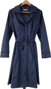 Review Australia Antoinette Trench Coat Navy Long Sleeve Size 18 - Picture 1 of 21