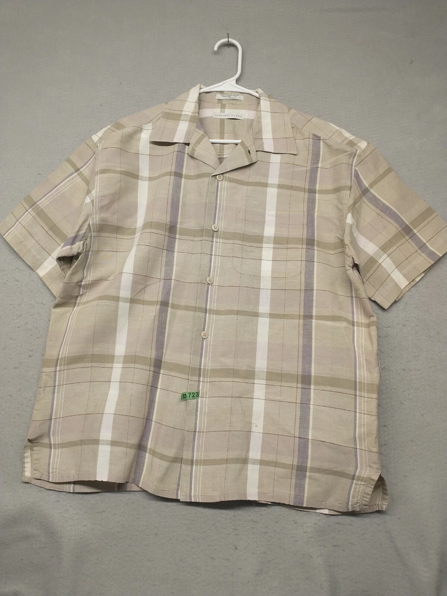 Geoffrey Beene Men's Slim Fit Easy Care Short Sleeve Button-Down Shirt - View #10