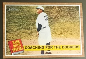BABE RUTH SPECIAL-2011 TOPPS HERITAGE-COACHING FOR THE DODGERS ⚾️ BASEBALL CARD - Picture 1 of 2