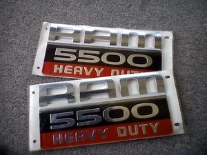 Dodge RAM 5500 HEAVY DUTY Door Emblems - Set of Two 5527735AB - Picture 1 of 3