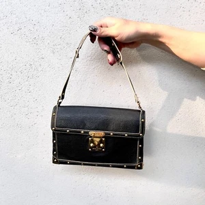 RAR☆☆☆Authentische LOUIS VUITTON Schultertasche Medium Schwarz Leder Suhali Aimable - Bild 1 von 11