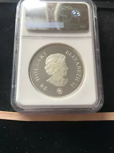 2007 Canada, Aquamarine Snowflake; Iridescent $20 NGC**PF-69** .925ag Box 14 - Picture 1 of 6