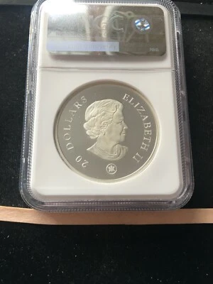 2007  Canada, Aquamarine Snowflake; Iridescent  $20  NGC**PF-69** .925ag Box 14 - Image 1 of 4