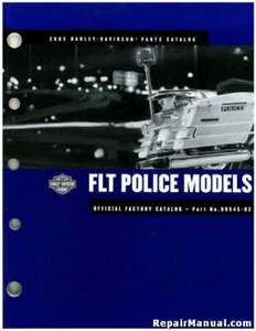 2002 Harley Davidson FLT Police Motorcycle Parts Manual : 99545-02A - Picture 1 of 1