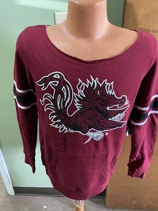 South Carolina Gamecocks NCAA E-5 Ladies L/S Sweat Shirt No Collar Large - Picture 1 of 3