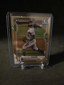 2021 Bowman Chrome Christian Javier Gold Refractor Rookie RC SP /50 Astros - Picture 1 of 1