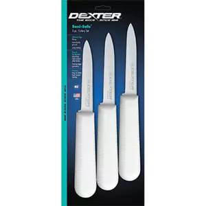 Coltello Manico Bianco Acciaio Alto Carbonio Paring 3,25" Dexter Russell Confezione 3 S1043PCP - Foto 1 di 1