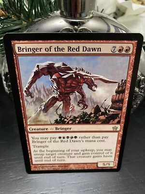 MTG Bringer of the Red Dawn Fifth Dawn 62/165 Regular Rare NM Actual Photos - Image 1 of 2