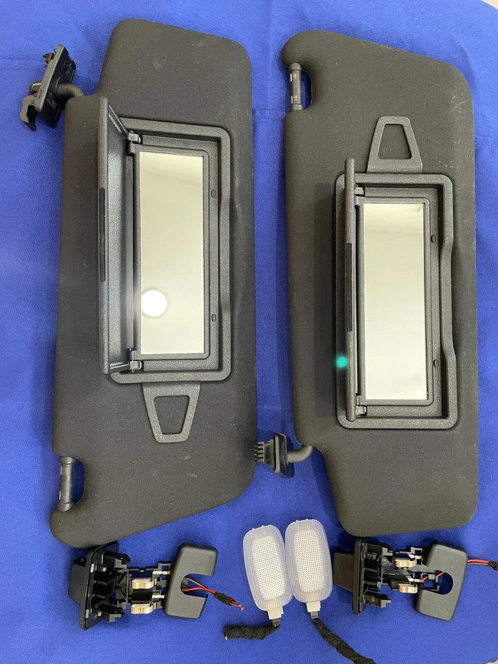 '08-14 Mercedes W204 C250 C300 C350 Front Right & Left Sunvisor Sun Visor Black - Image 1 of 4