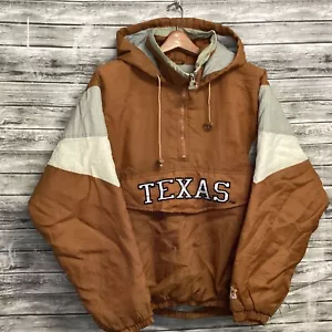 Giacca vintage Texas Longhorns uomo media arancione bruciato STARTER NCAA calcio anni 90 - Foto 1 di 10