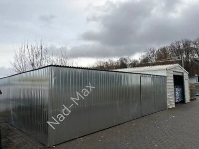 Blechgarage  7x5x2,14m Halle Lagerhaus Werkstatt Fertiggarage Baucontainer Lager - Bild 1 von 4