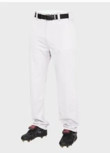 Rawlings Adult M White Baseball Pants Semi-Relaxed Fit Pro-Dri Polyester - Picture 1 of 7