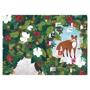 Fox and Hare Advent Calendar Card with envelope 170 x 120mm Roger la Borde - Picture 1 of 1