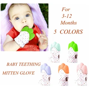 Silicone Baby Safe Teether MittenTeething Glove BPA Free for 3-12 months Baby - Picture 1 of 11