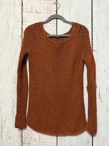 VINCE Grobstrick Wollpullover Langarm Pullover rostbraun Größe S - Bild 1 von 11