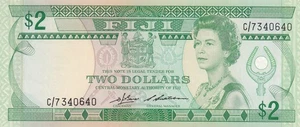 BANK OF FIJI 2 DOLLARS 1983 UNC - Picture 1 of 2